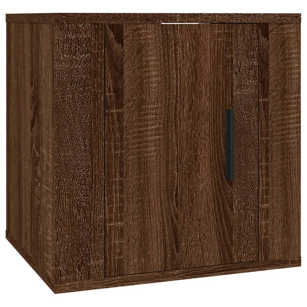 Móveis de TV de parede 2 pcs 40x34,5x40 cm carvalho castanho