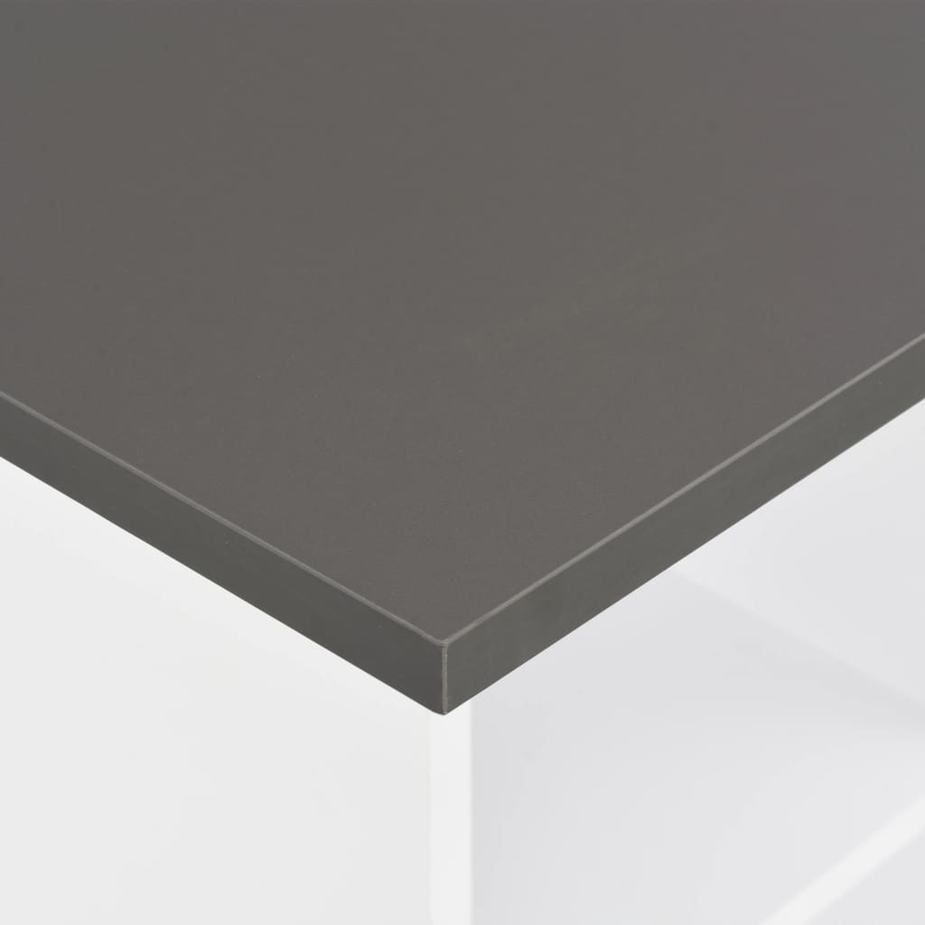 Mesa de bar 60x60x110 cm branco e antracite