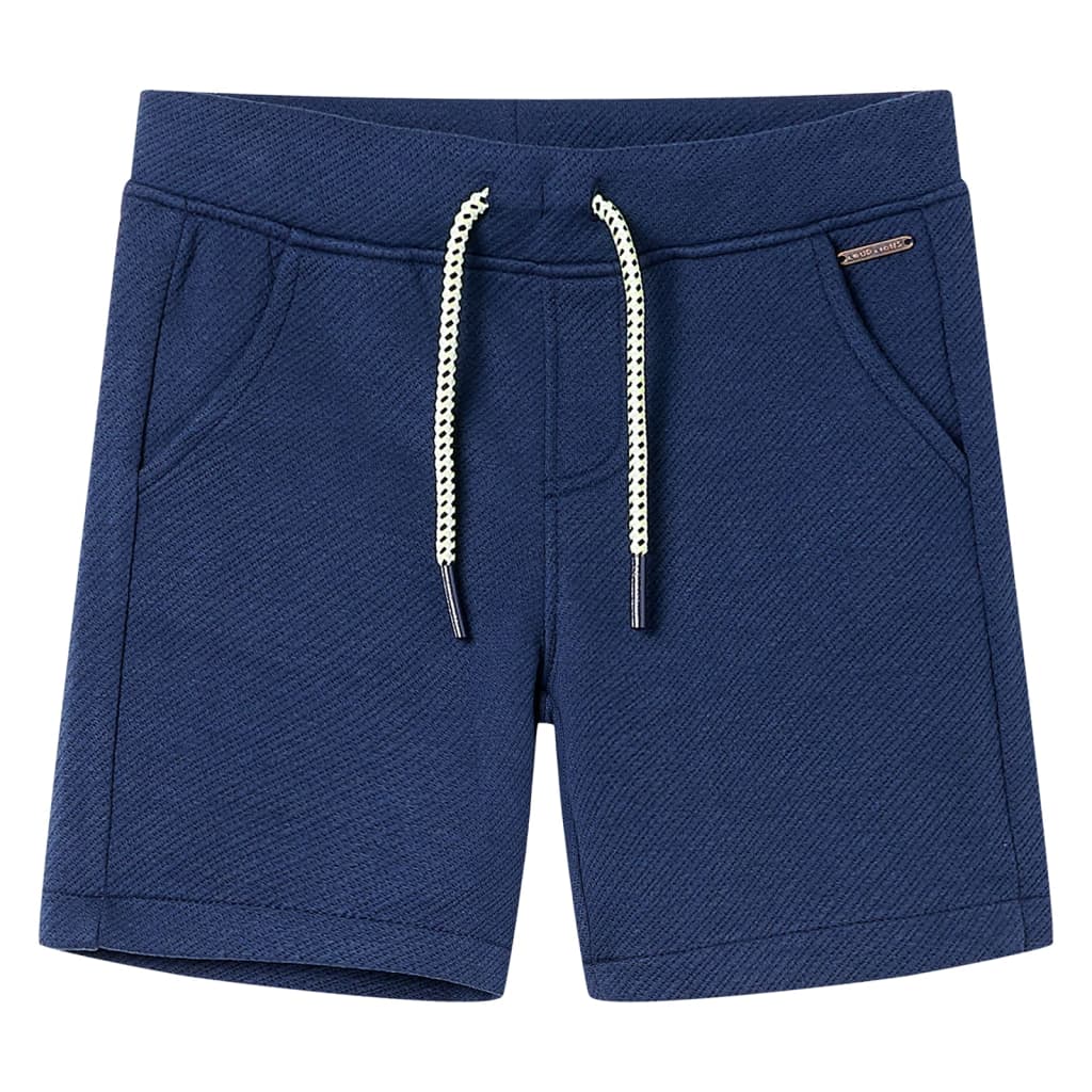 Calções de criança com cordão azul-escuro 104