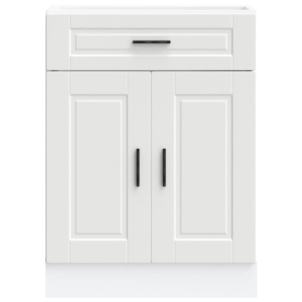 Armário base de cozinha porto derivados de madeira branco