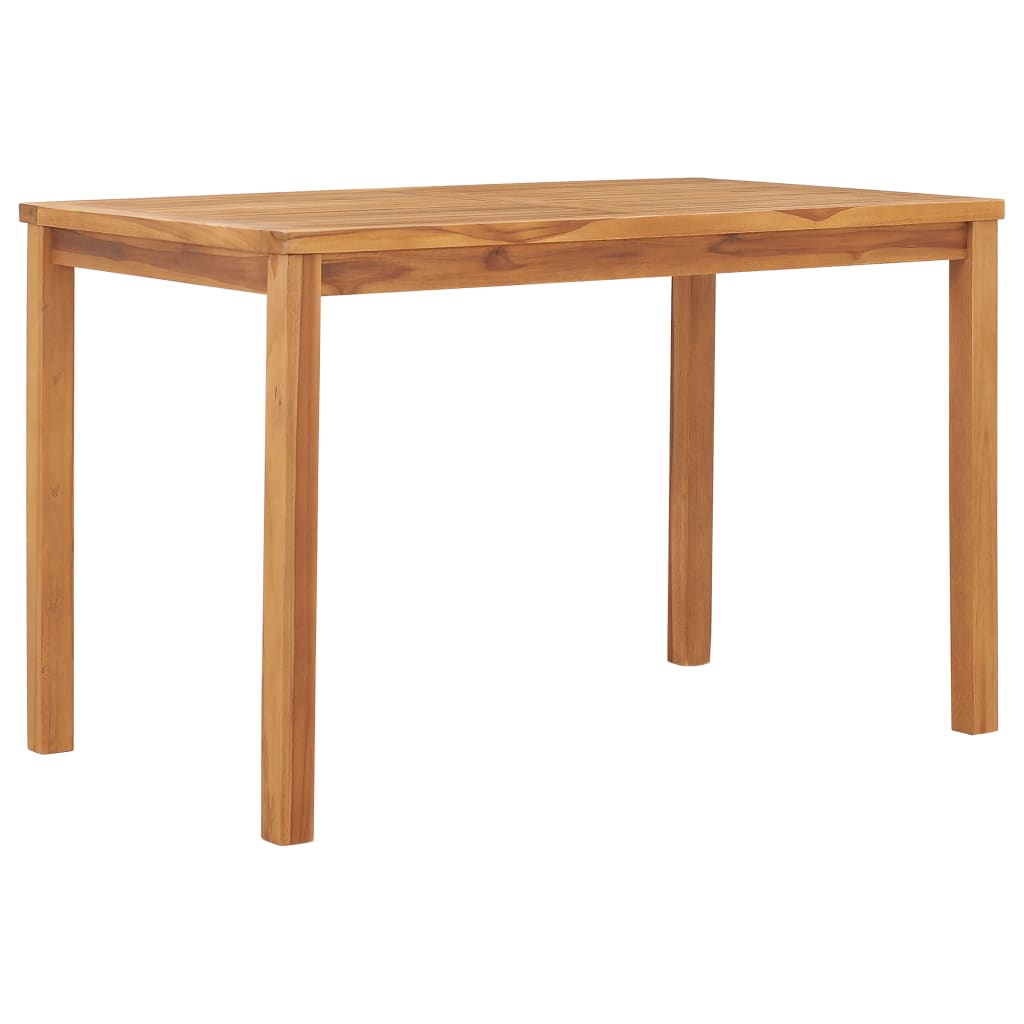 Mesa de jantar para jardim 120x70x77 cm madeira teca maciça
