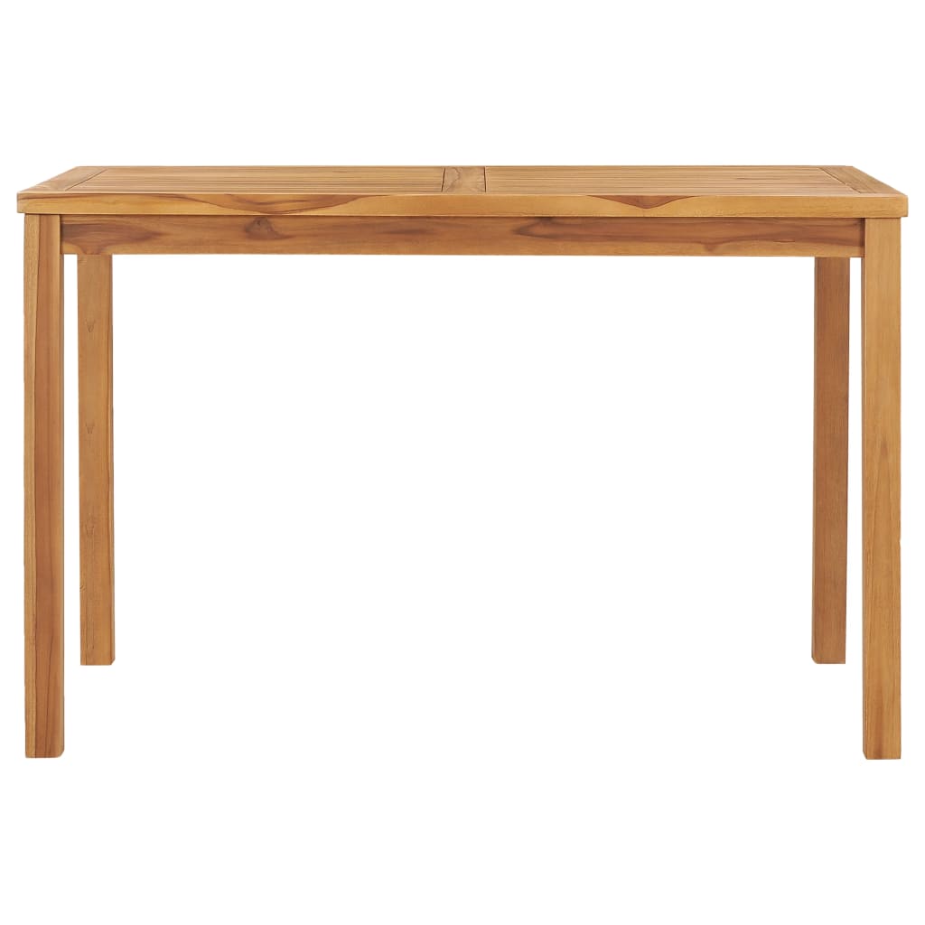 Mesa de jantar para jardim 120x70x77 cm madeira teca maciça