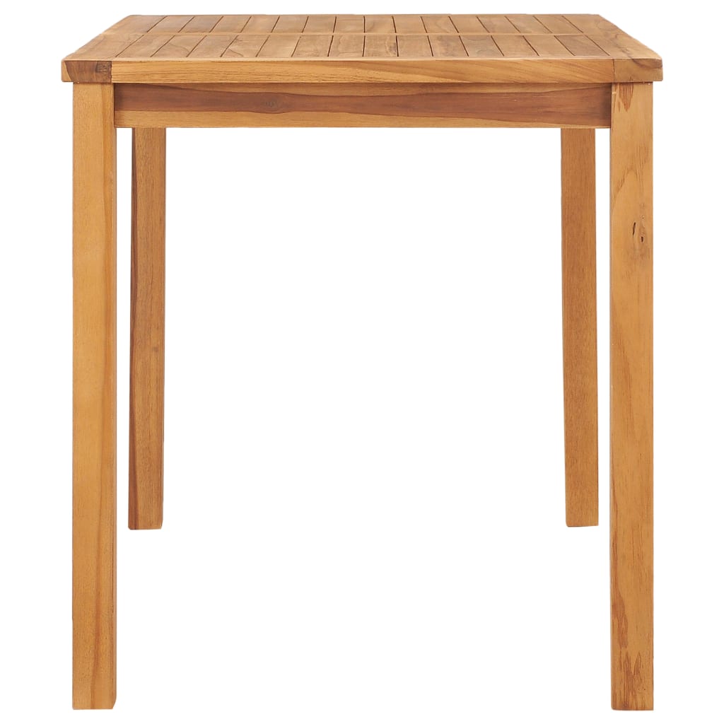 Mesa de jantar para jardim 120x70x77 cm madeira teca maciça