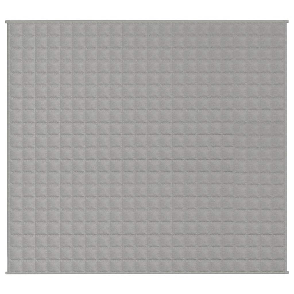 Manta pesada 13 kg 200x220 cm tecido cinzento