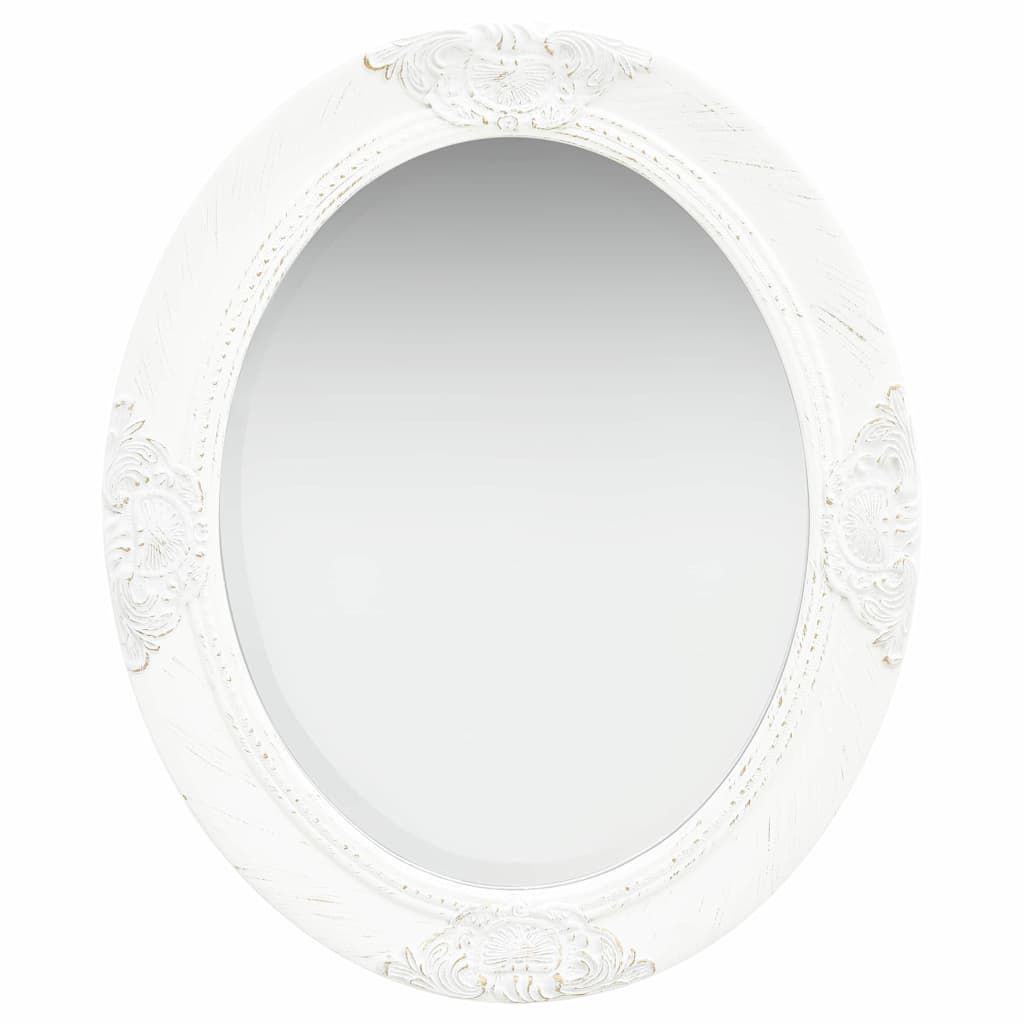 Espelho de parede estilo barroco 50x60 cm branco