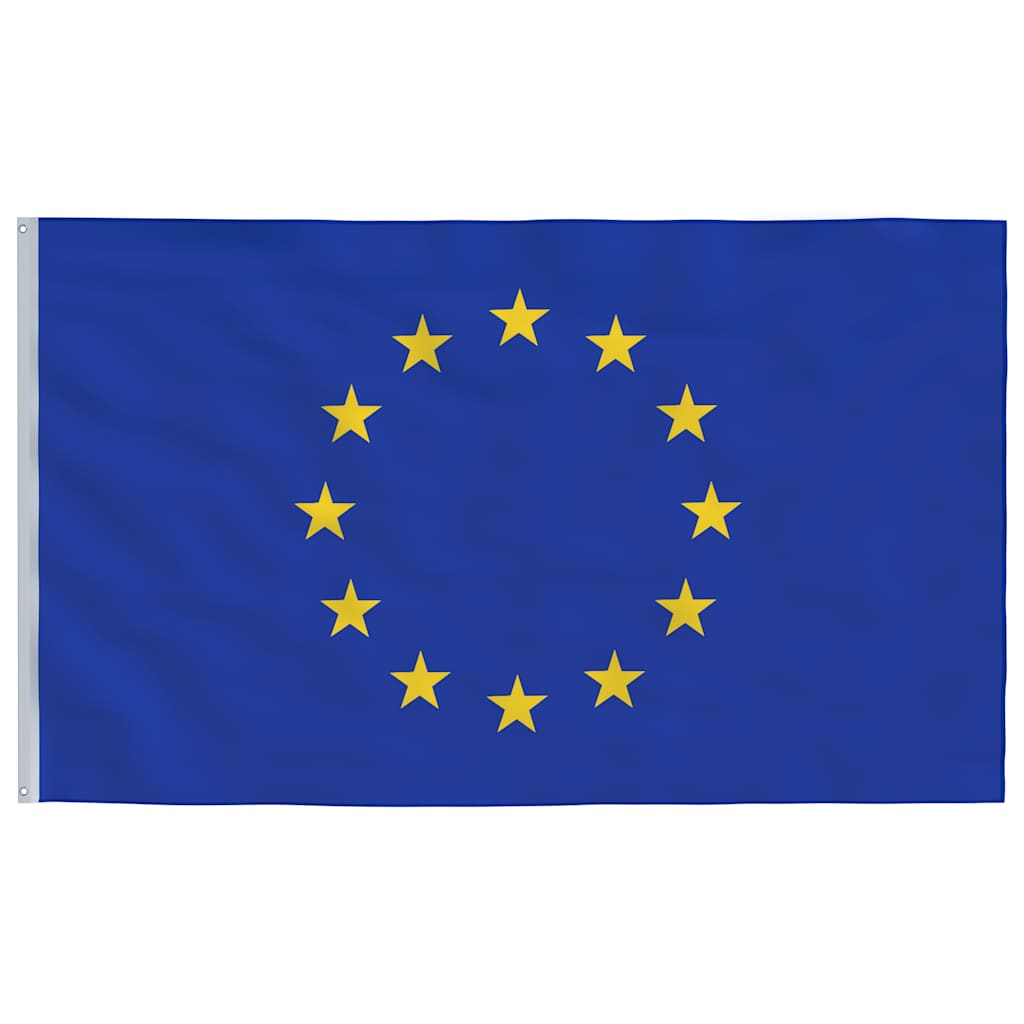 Bandeira da união europeia e mastro 5,5 m alumínio