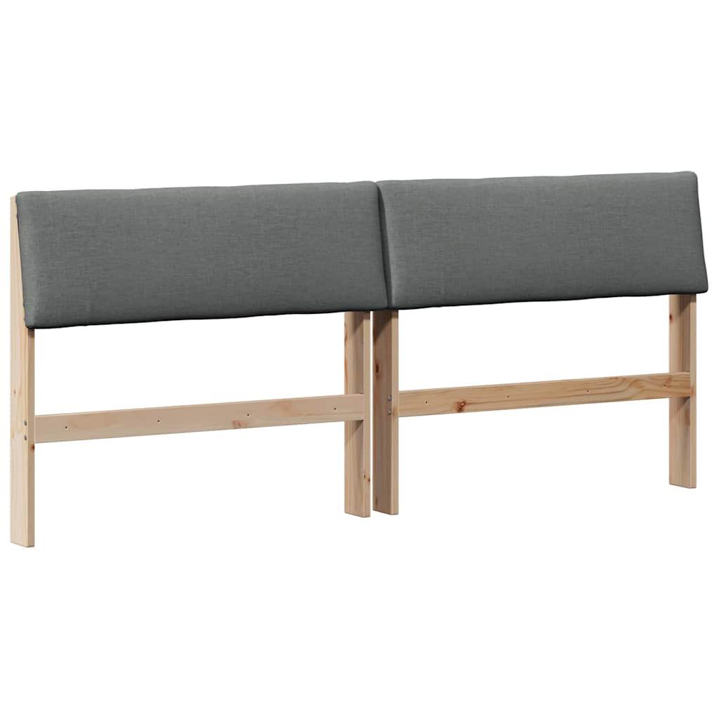 Cabeceira estofada cinza escuro 200 cm
