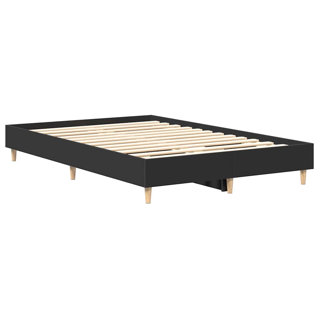 Estrutura de cama sem colchão 135x190 cm preto