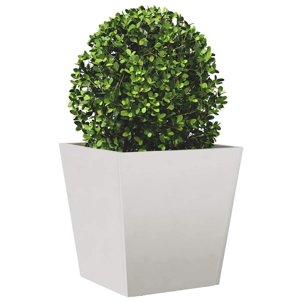 Vaso/floreira de jardim 2 pcs 40x40x40 cm aço inoxidável