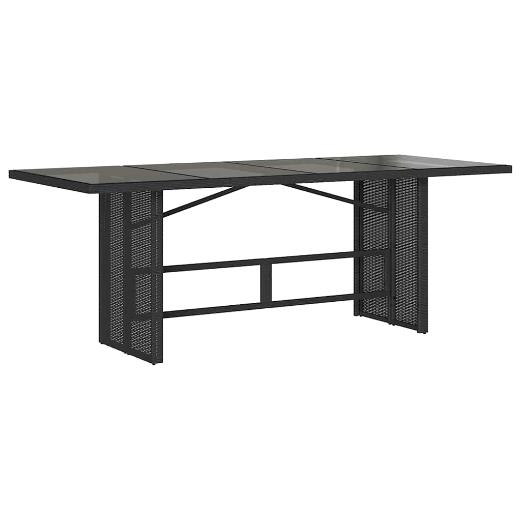9 Pcs conjunto de jantar p/ jardim c/ almofadões vime PE preto