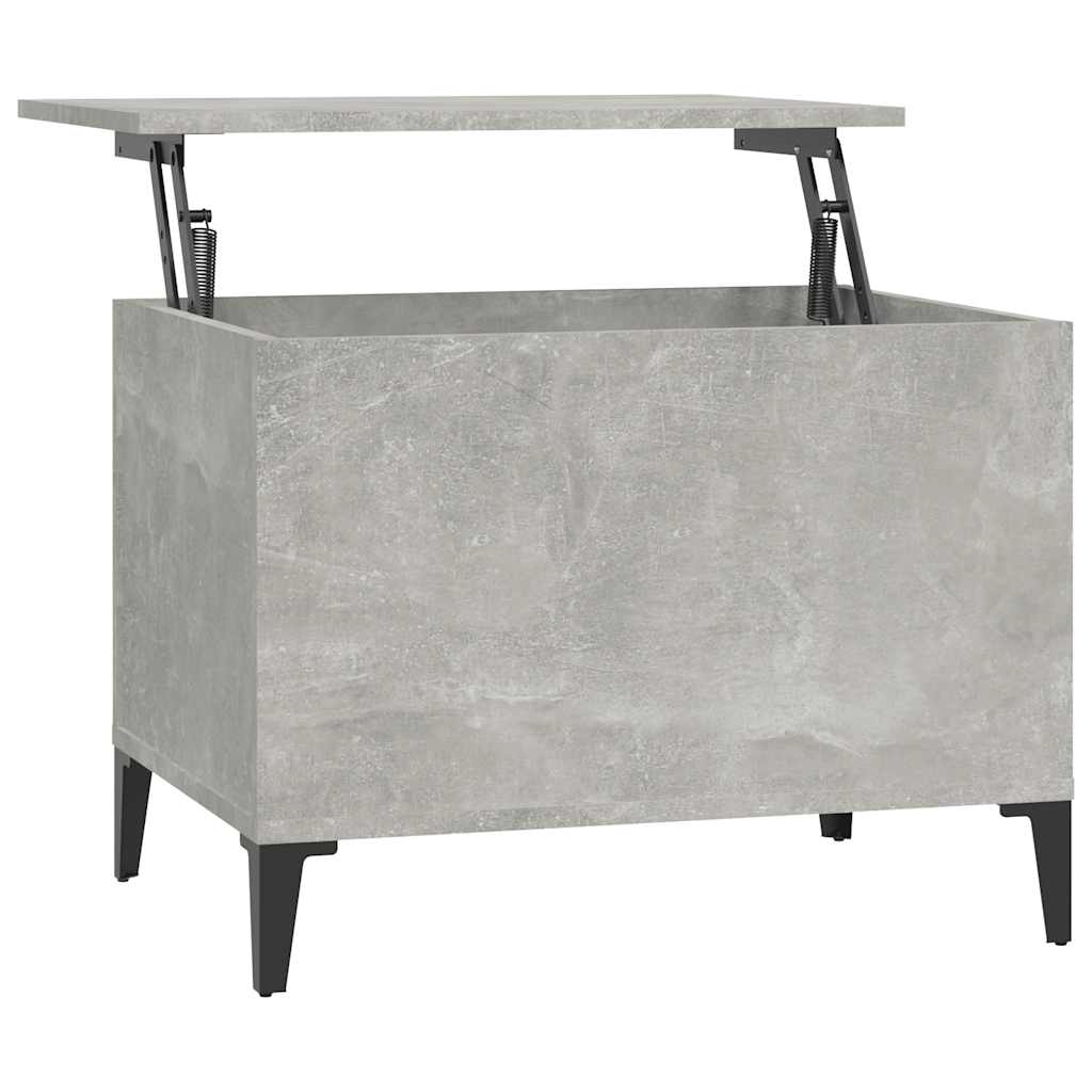 Mesa de centro 60x44,5x45 cm derivados madeira cinzento cimento