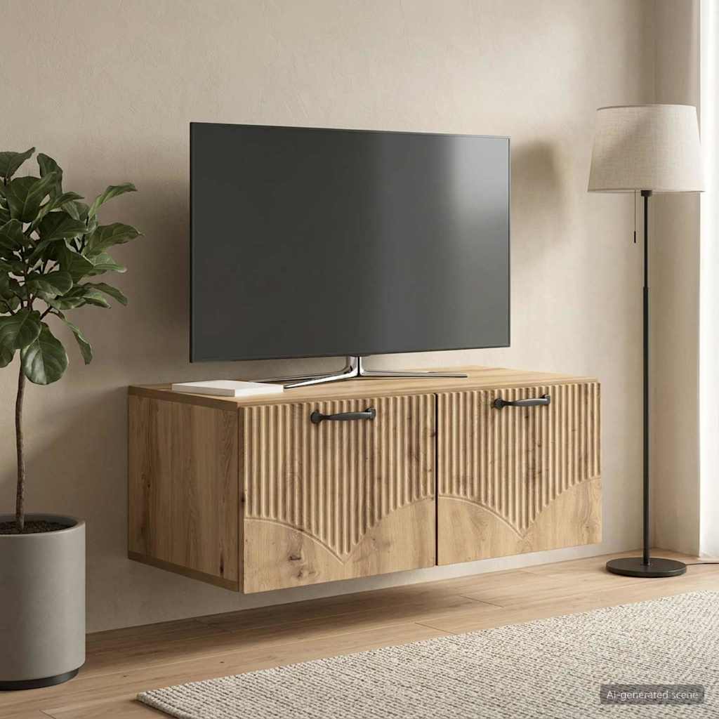 Gabinete de TV de parede 78,5 x 41 x 30 cm carvalho arttisan