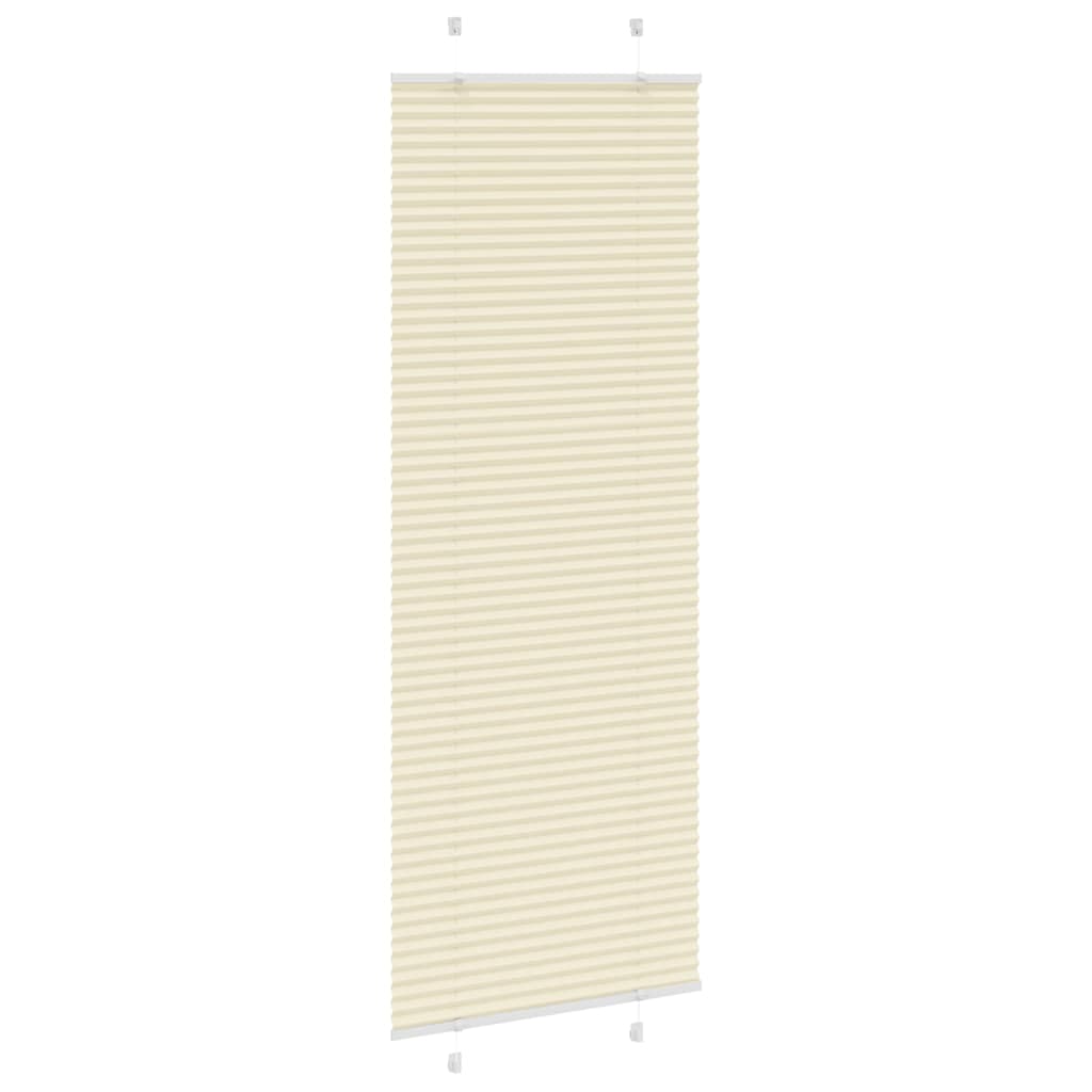 Creme plissada cega 80x200 cm largura tecido 79,4 cm poliéster