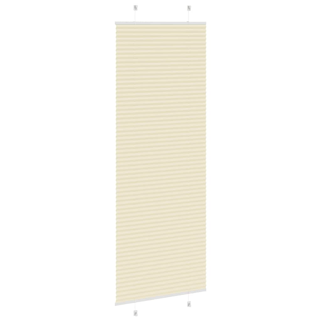 Creme plissada cega 80x200 cm largura tecido 79,4 cm poliéster
