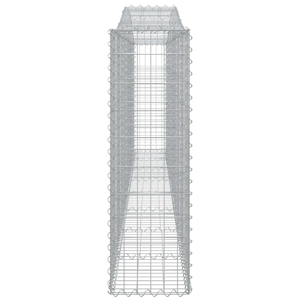 Cesto gabião arqueado 400x30x100/120 cm ferro galvanizado
