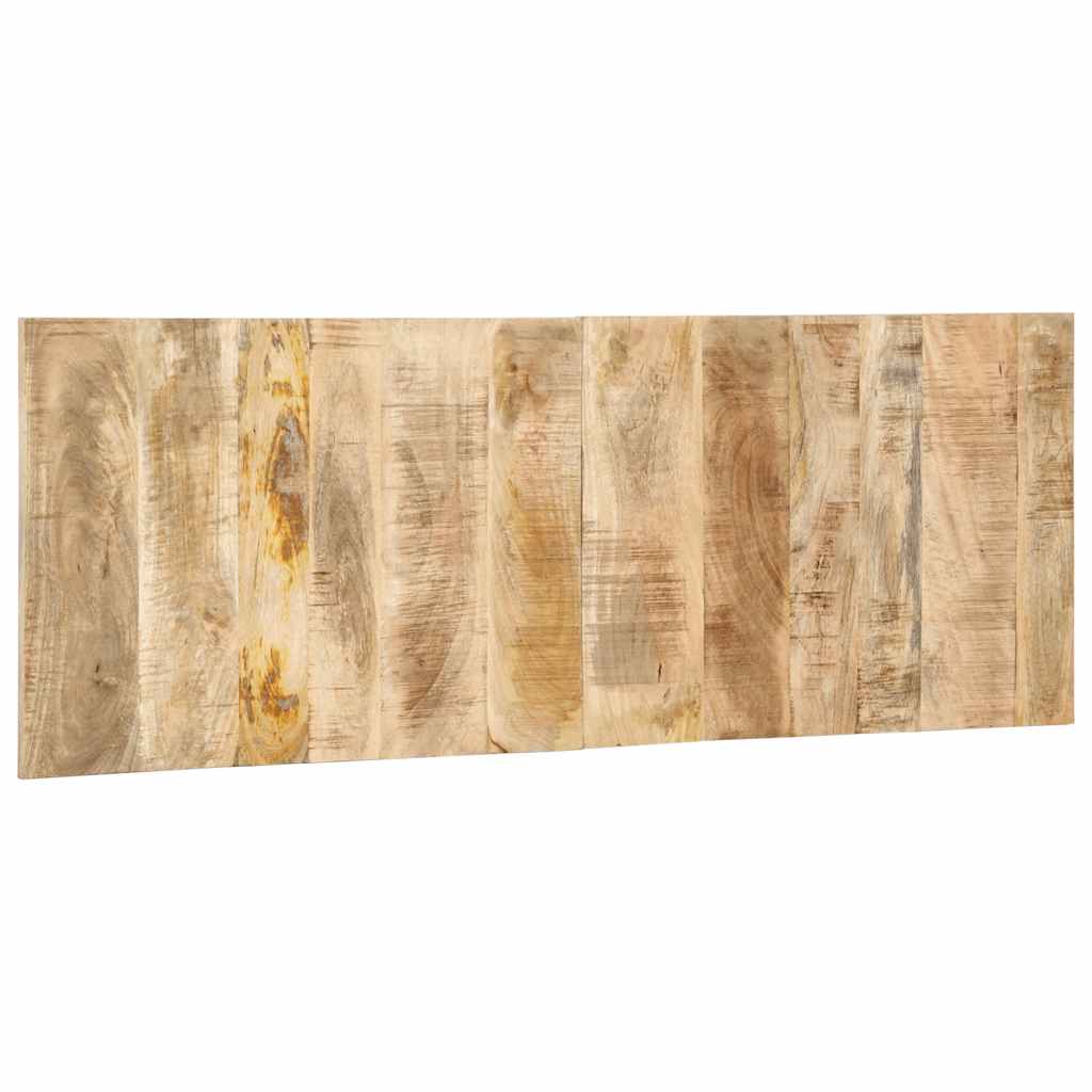 Cabeceira 140 cm madeira de mangueira áspera maciça