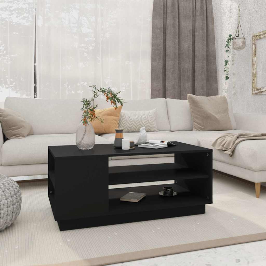 Mesa de centro 102x55x43 cm aglomerado preto