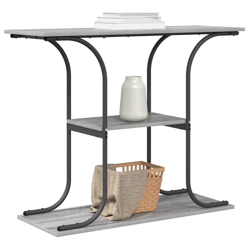 Aparador cinza sonoma 101 x 35 x 80,5 cm derivados de madeira
