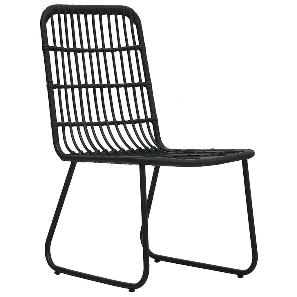 7 Pcs conjunto de jantar para exterior vime PE e vidro