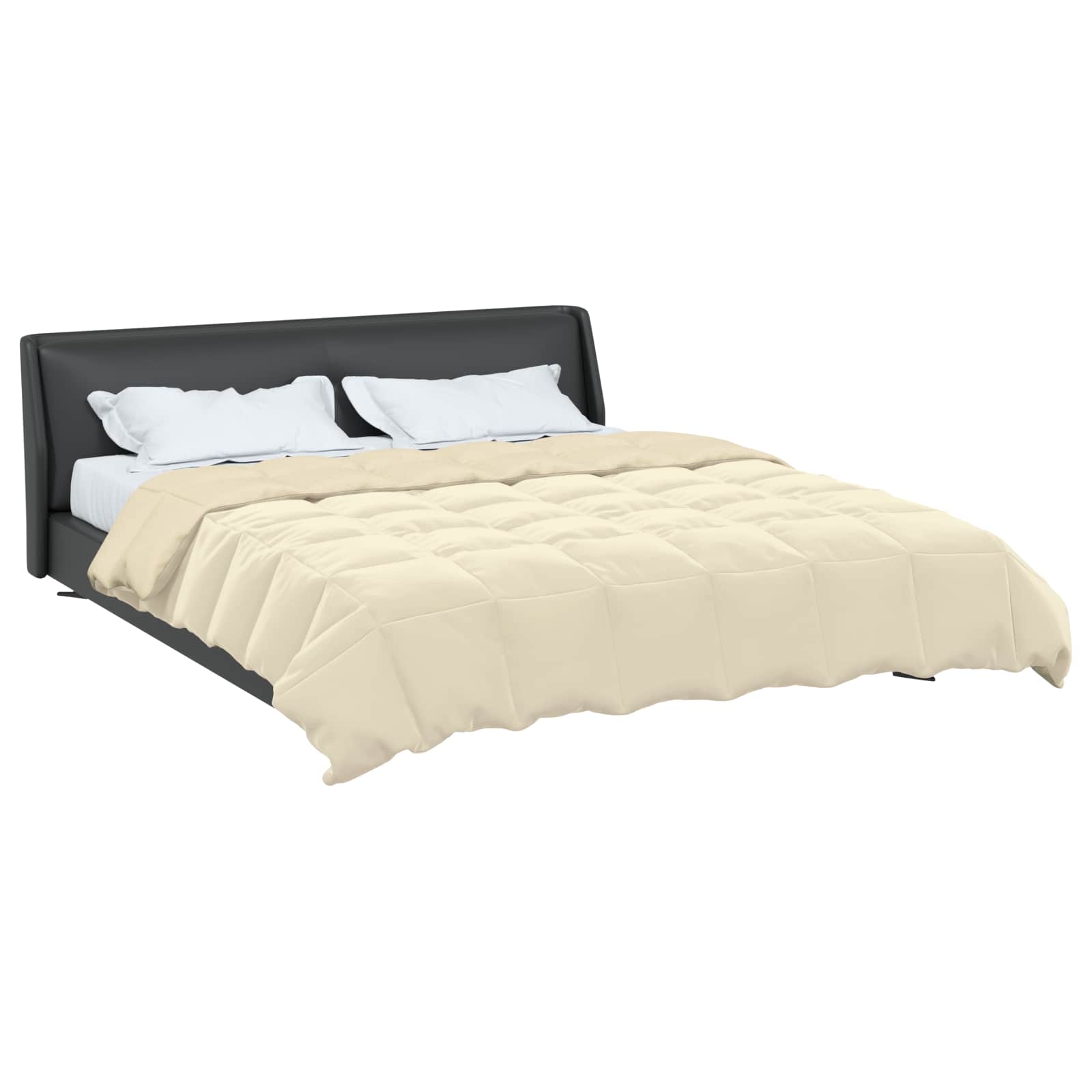 Duvet de ano inteiro colchonete creme 200 x 200 cm microfibra