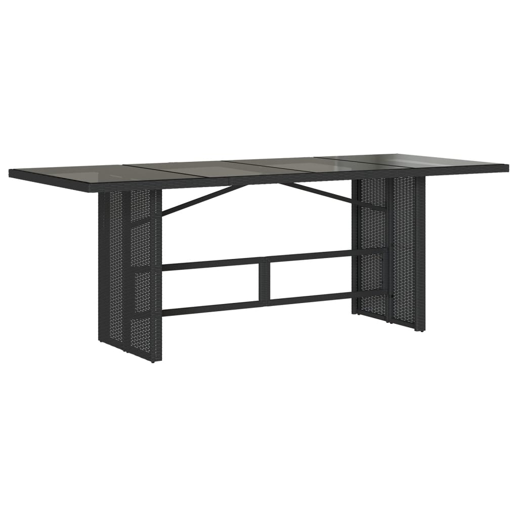 9 Pcs conjunto de jantar p/ jardim c/ almofadões vime PE preto