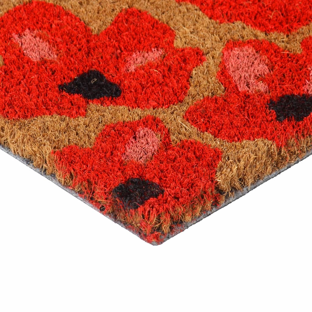 Tapete de porta 45x75 cm fibra de coco tufada natural