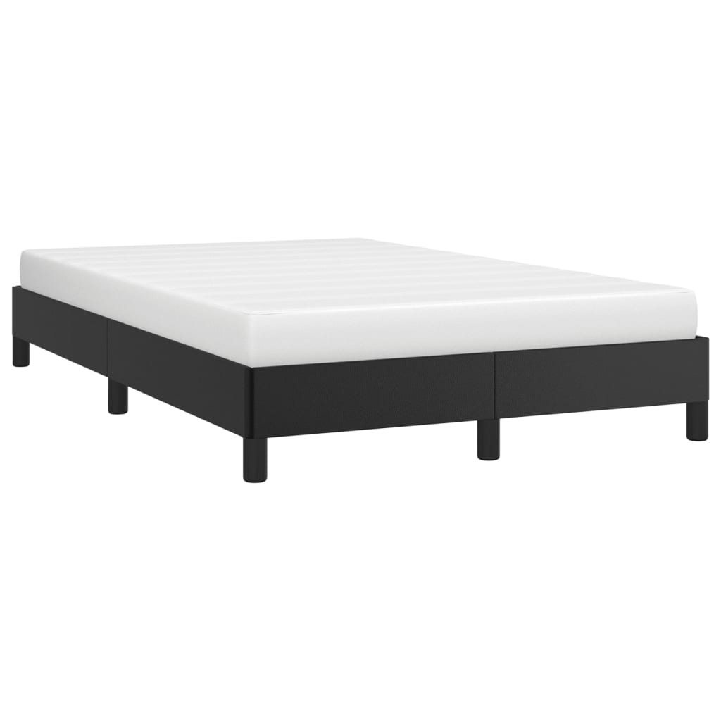 Estrutura de cama sem castanho colchão 120x190cm couro do falso