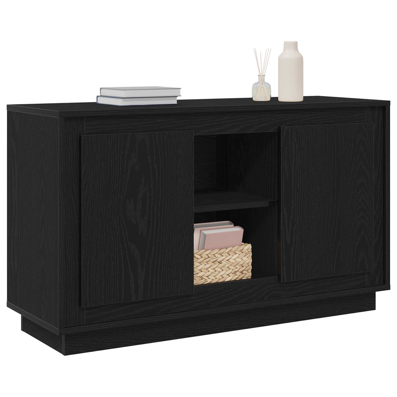 Buffet carvalho preto 102 x 35 x 60 cm derivados de madeira