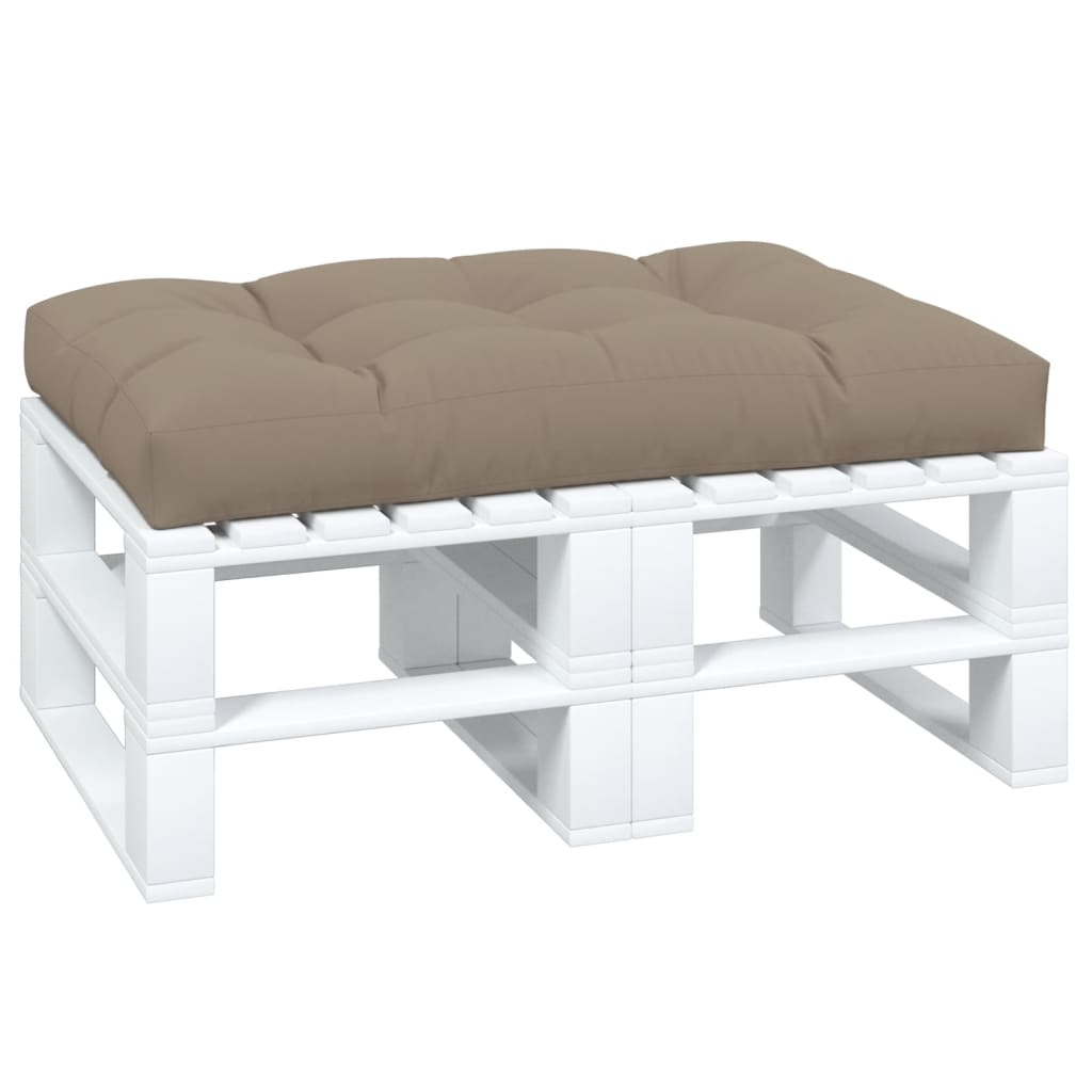 Almofadão sofá de paletes 120x80x12 cm tecido cinza-acastanhado
