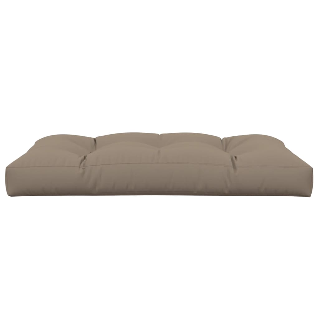 Almofadão sofá de paletes 120x80x12 cm tecido cinza-acastanhado
