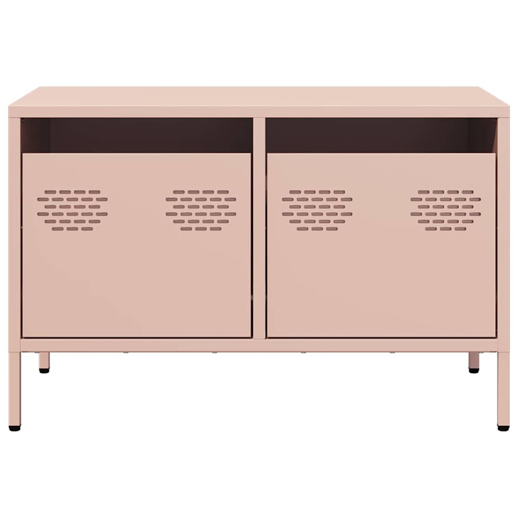Móvel de TV 68x39x43,5 cm aço laminado a frio rosa