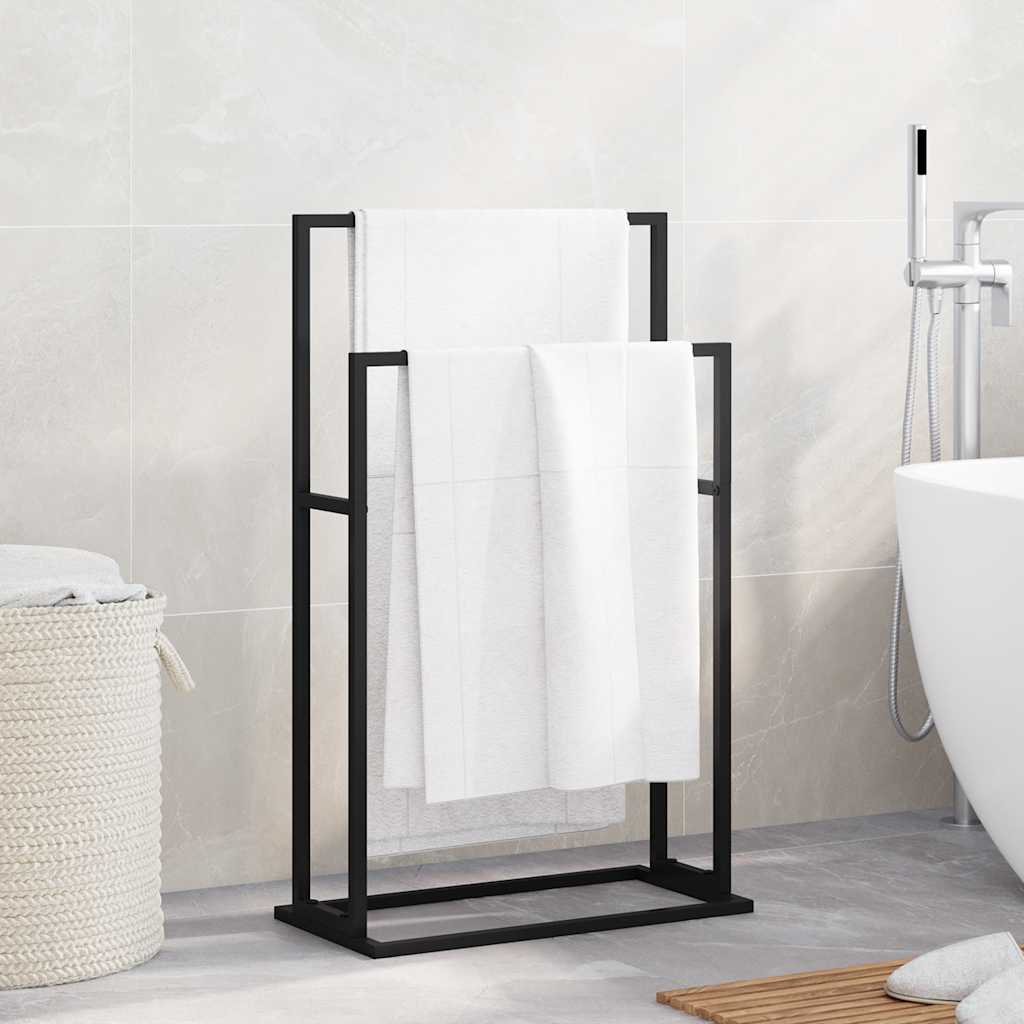 Toalheiro independente 48x24x78,5 cm ferro preto