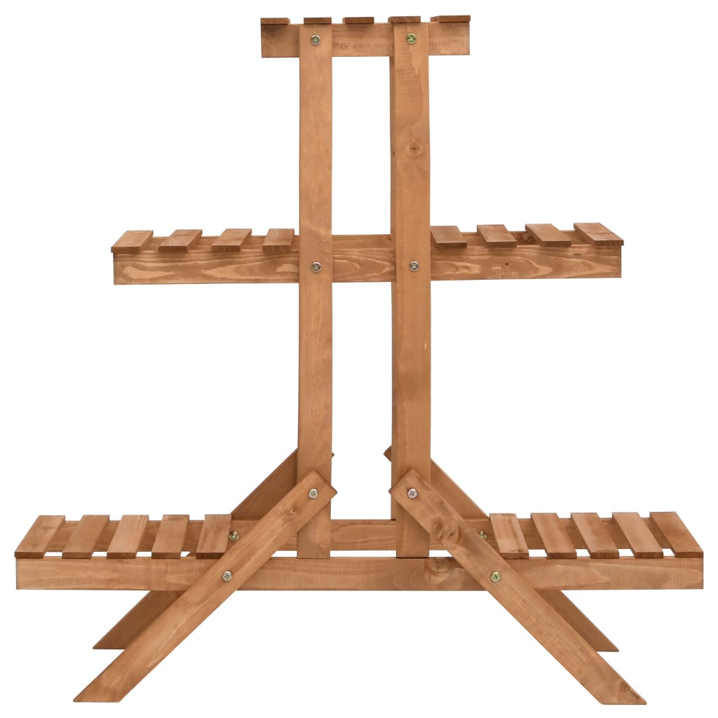 Suporte para plantas 83x25x83 cm madeira de abeto