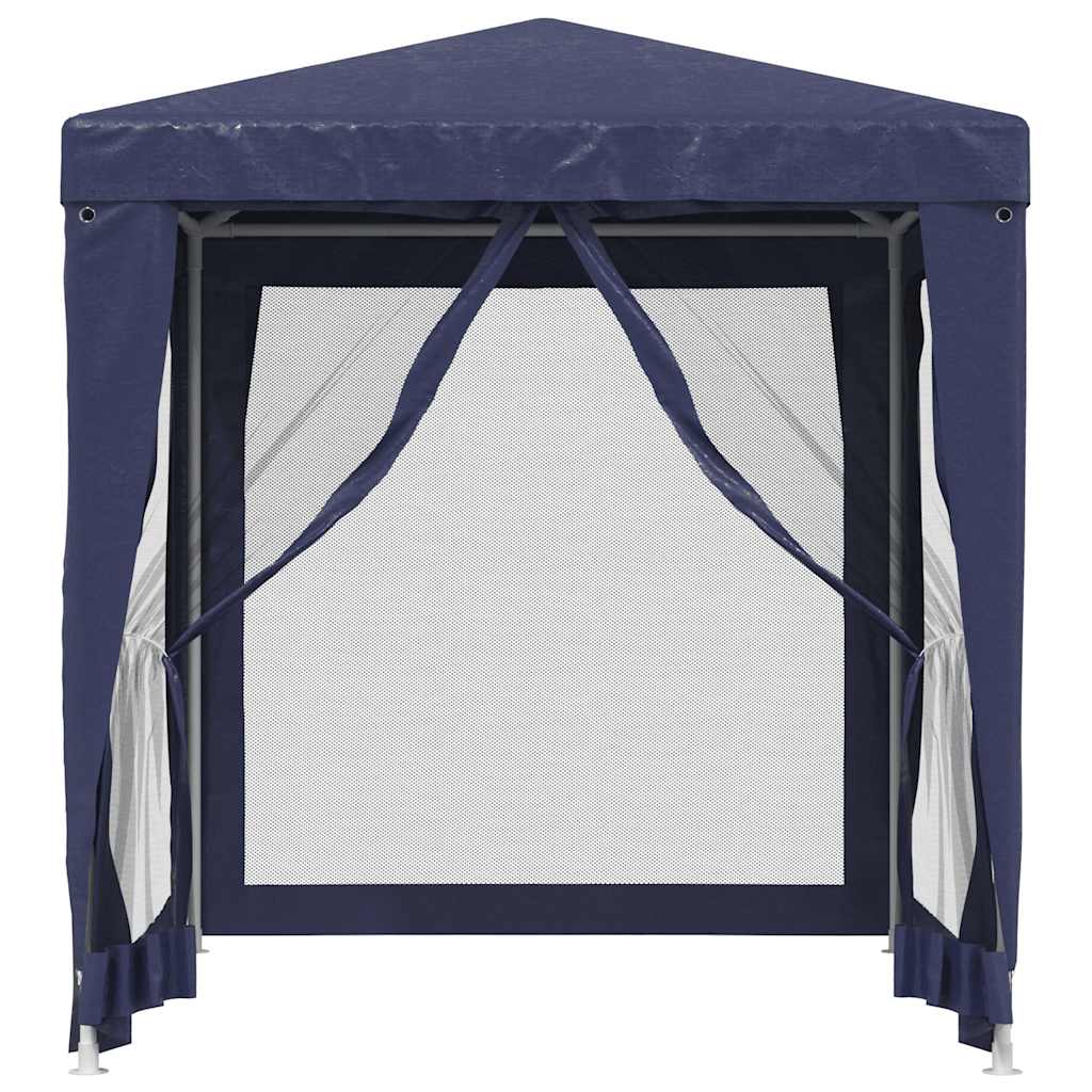 Tenda para festas c/ 4 paredes laterais em rede 2x2 m pead azul