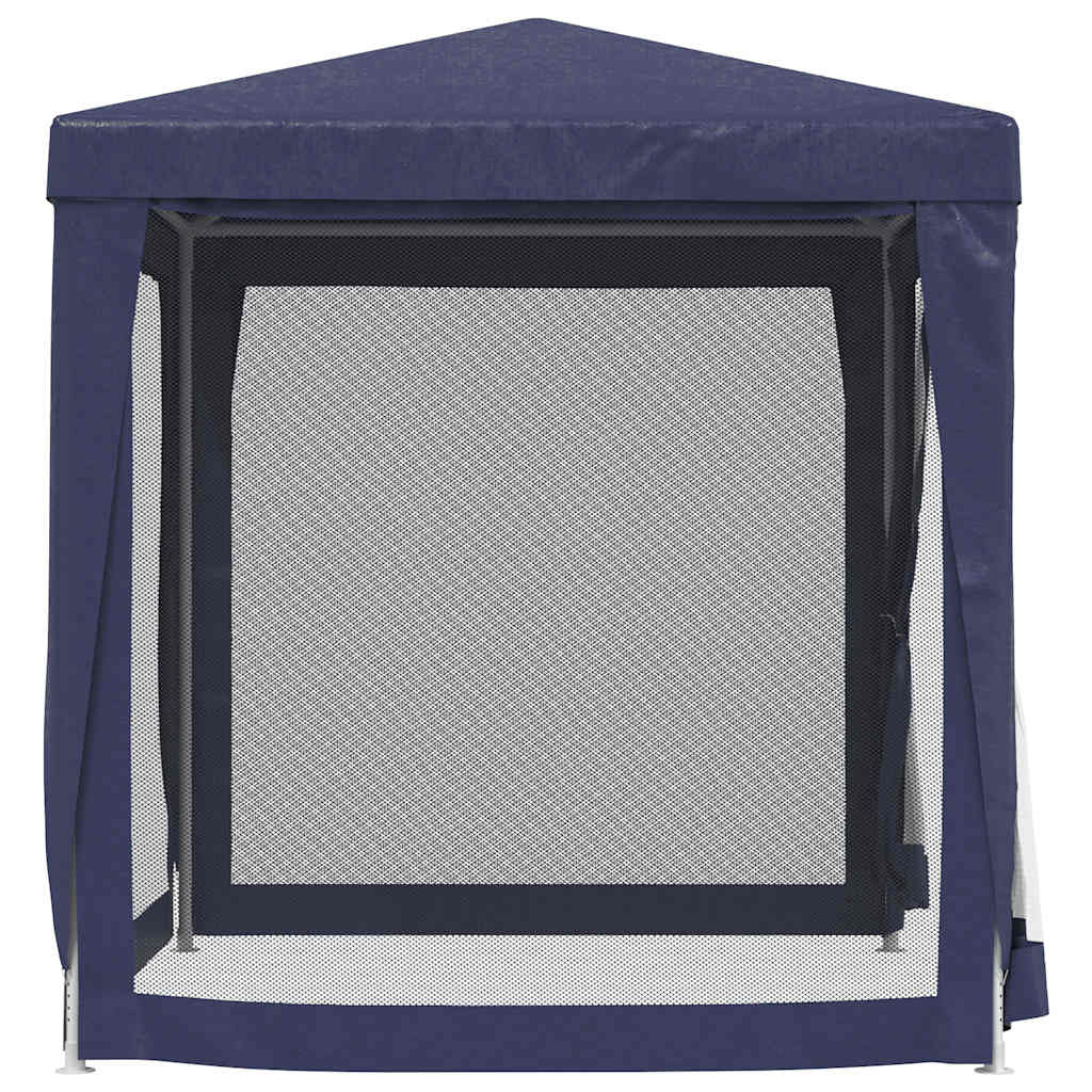 Tenda para festas c/ 4 paredes laterais em rede 2x2 m pead azul