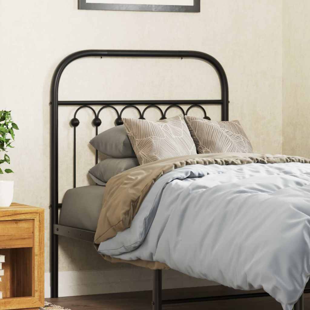 Cabeceira de substituição 75 cm metal preto