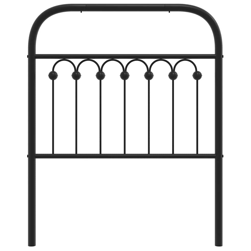 Cabeceira de substituição 75 cm metal preto