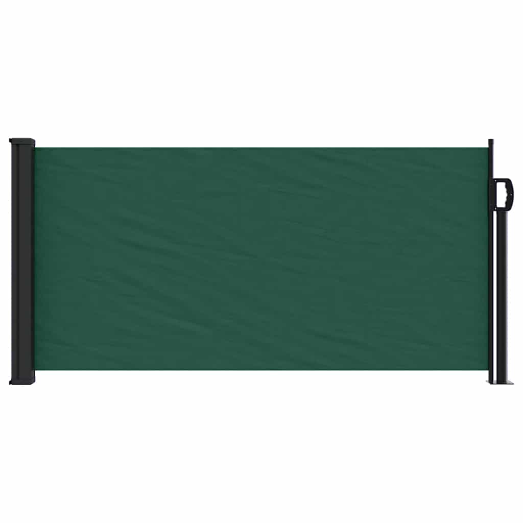 Toldo lateral retrátil 100x300 cm verde-escuro