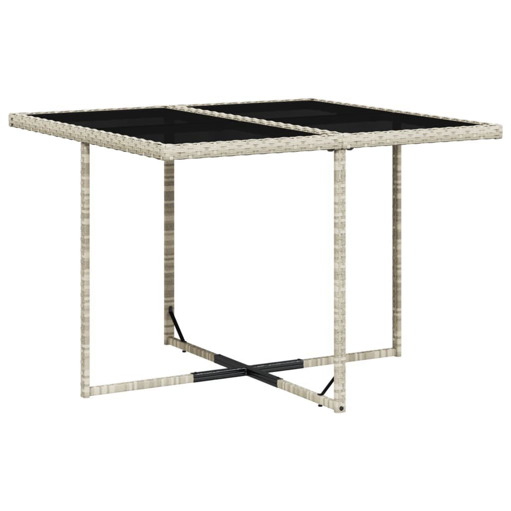 5 Pcs conjunto de jantar p/ jardim c/ almofadões cinzento claro