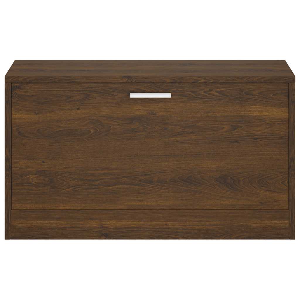 Banco sapateira 80x24x45 cm derivados madeira carvalho castanho