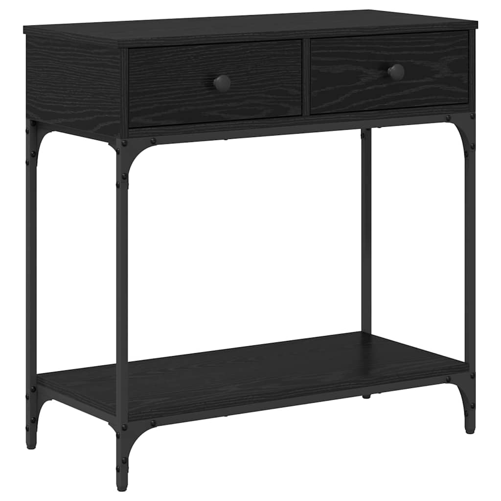 Aparador carvalho preto 75 x 34,5 x 75 cm derivados de madeira