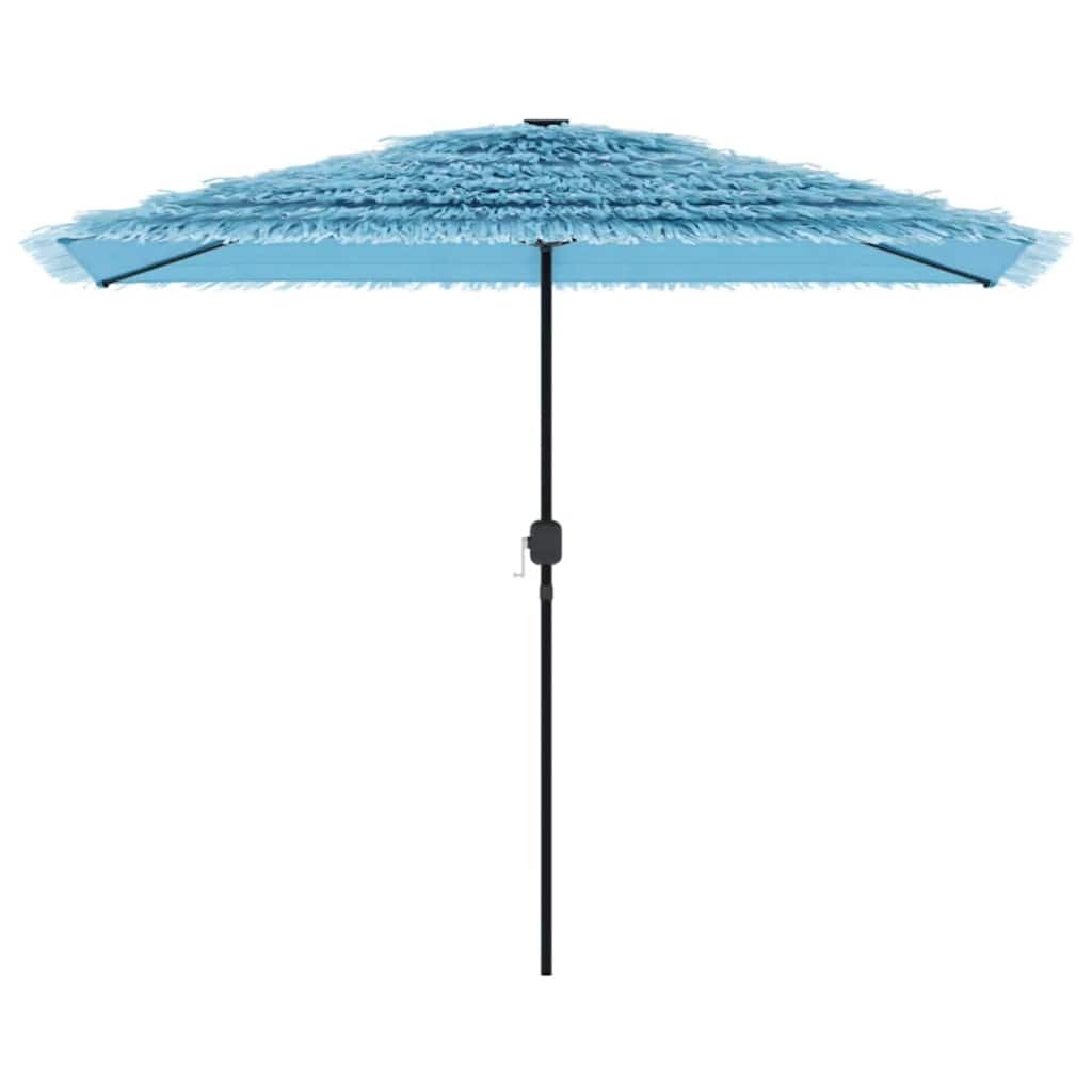 Guarda-sol de jardim com poste de aço 300x200x250 cm azul