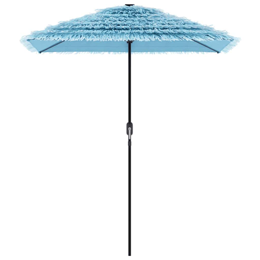 Guarda-sol de jardim com poste de aço 300x200x250 cm azul
