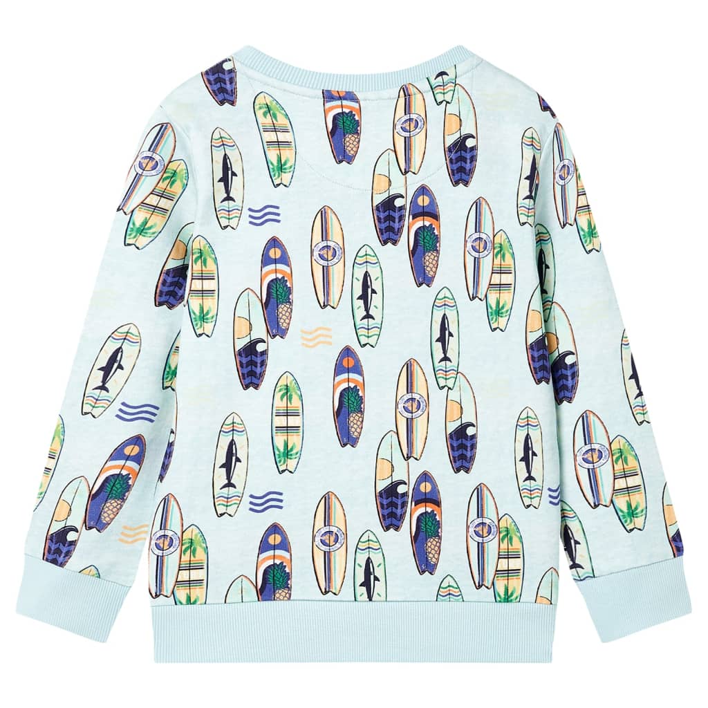 Sweatshirt para criança azul-suave mesclado 116