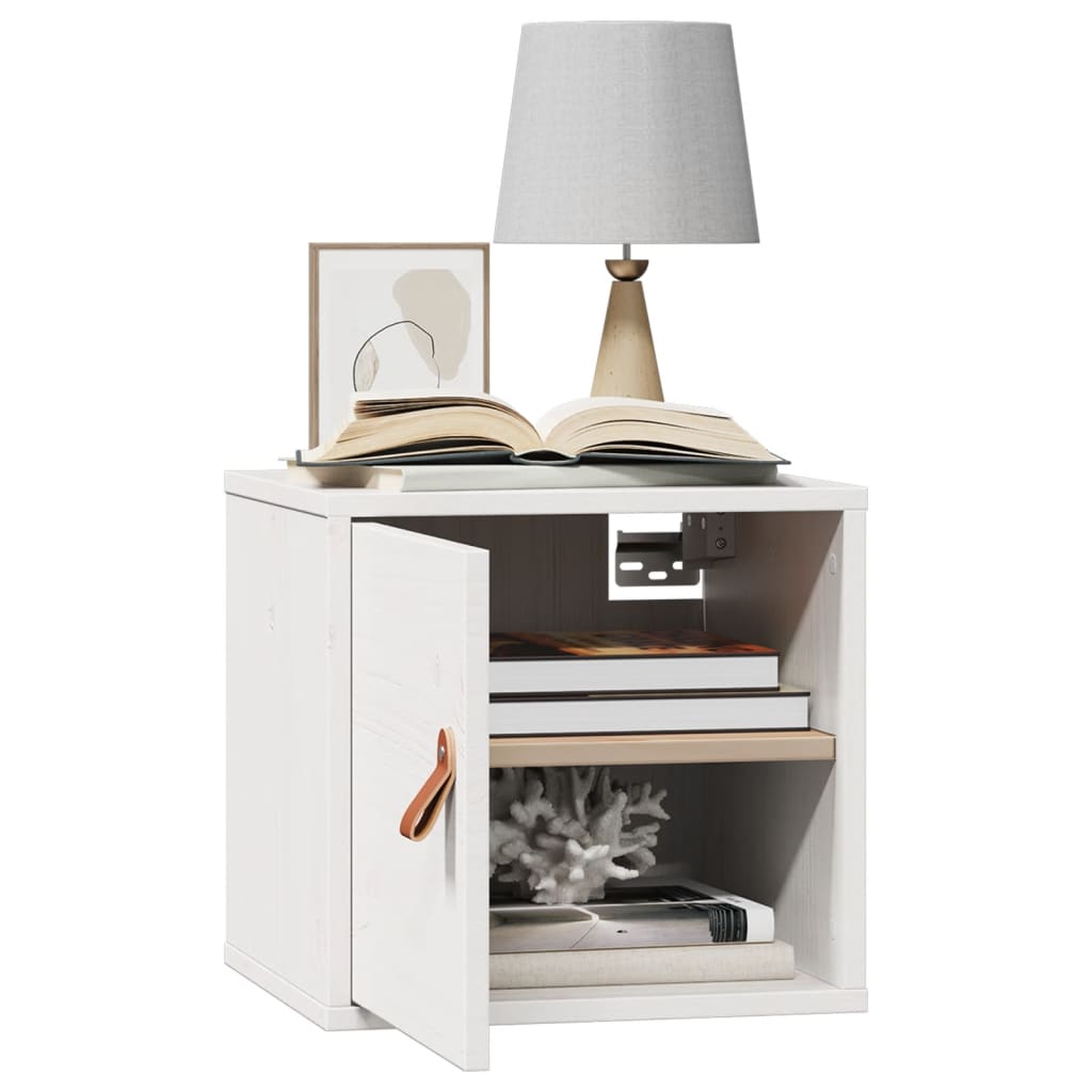 Armários de parede 2 pcs 31,5x30x30 cm pinho maciço branco