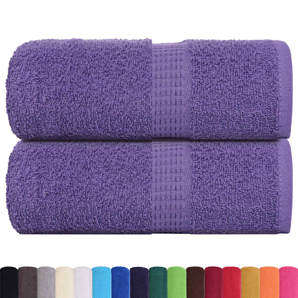 Toalhas de mãos frogn 2 pcs 30x30 cm 360 g/m² roxo