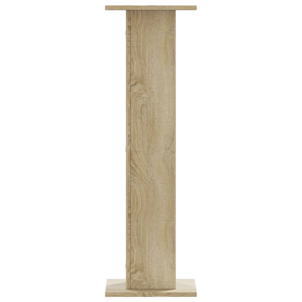 Suportes de colunas 2 pcs derivados madeira carvalho sonoma