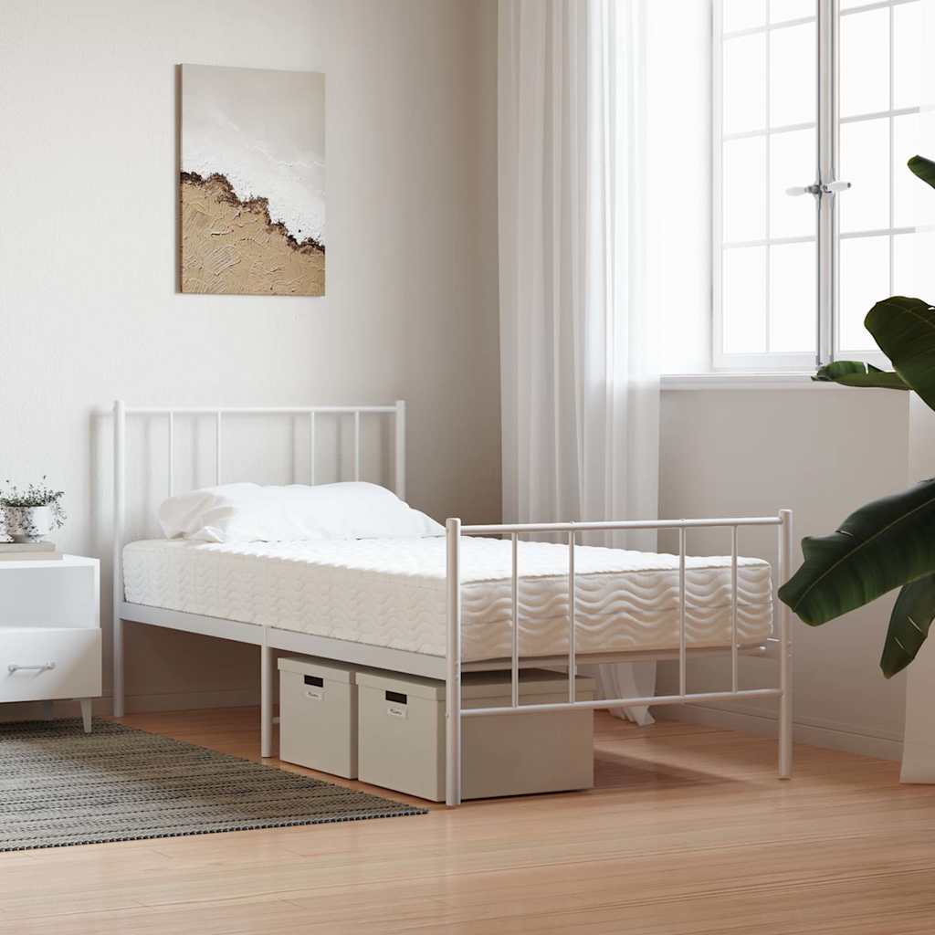 Colchão de espuma 80x210 cm dureza h2 h3 branco