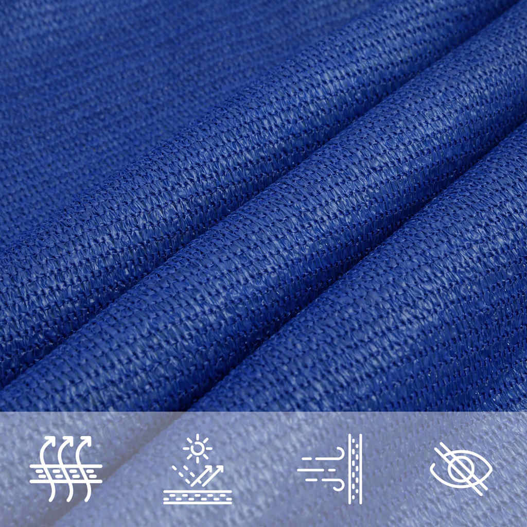 Para-sol estilo vela retangular 160 g/m² 3,5x5 m pead azul