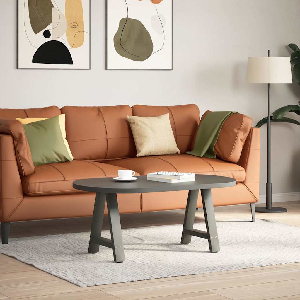 Pés para mesa de centro em formato a, 2 peças, antracite, 50x (42-43) cm, aço